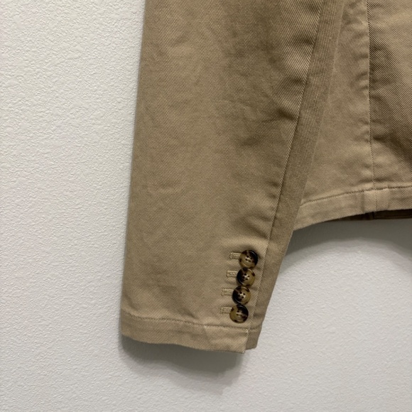 J. Crew Deconstructed Cotton Twill Blazer - Khaki, 14 - Picture 5 of 7